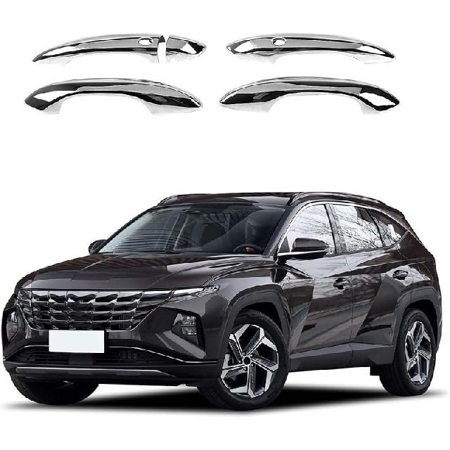 

Защитная накладка на ручку двери для H-yundai Santa Cruz 2022 2023 2024 Аксессуары, ABS Накладка на ручку наружной двери автомобиля 5 шт. (Углеродное волокно) Sliver