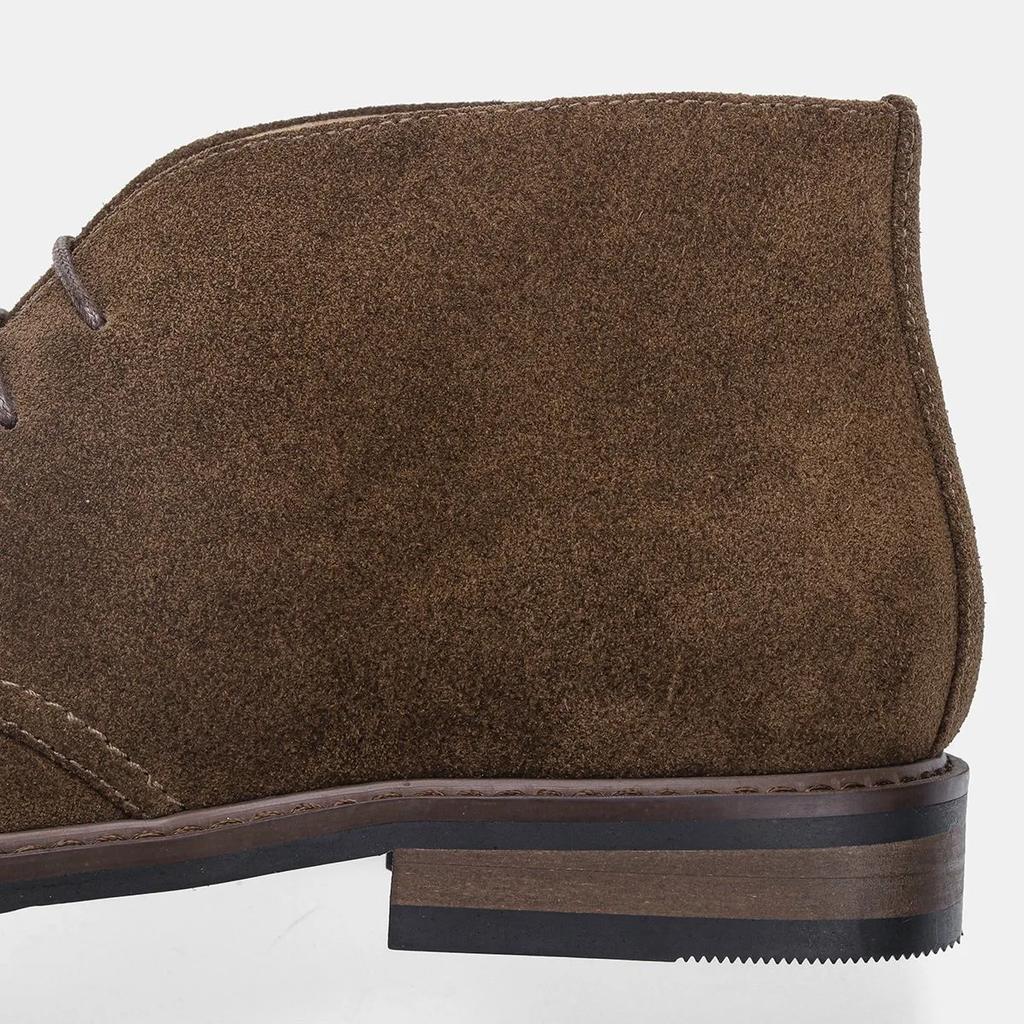 2024 Podzimní Raně Zimní Semišové Kožené Boty Pánské Kotníkové Boty Pravá Kůže Plochá Módní Značka Pánská Obuv Nadměrná Velikost 45 D199