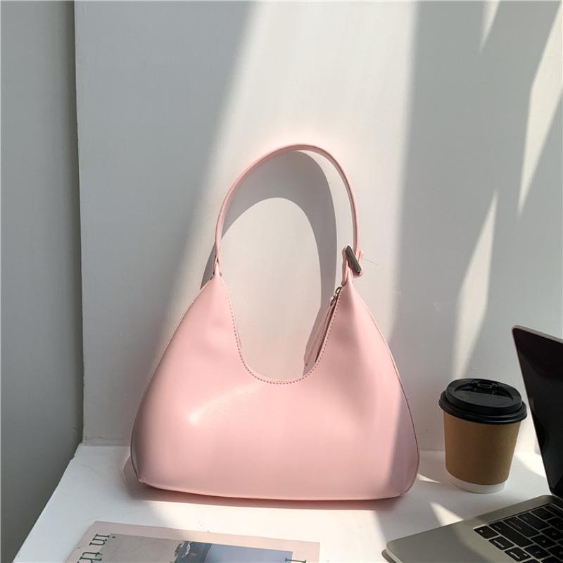 New Women's Bag Niche Styling Hand Carry Underarm Bag Solid Color Versatile Women's Shoulder Bag
