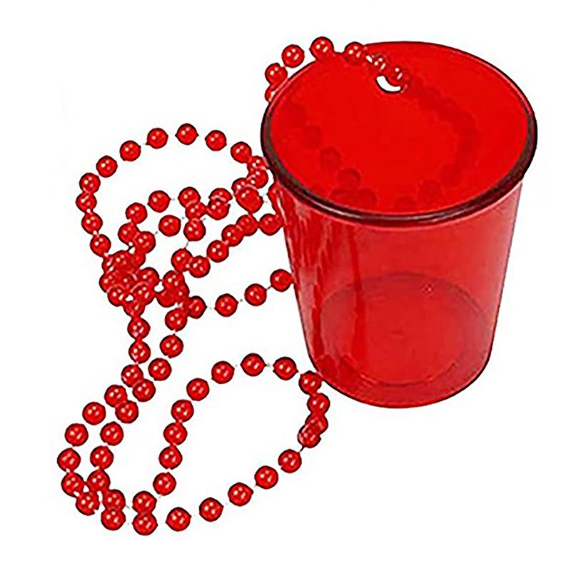 Rozlučka se svobodou Nevěsta Party Panákové skleničky Náhrdelník Kelímky Plastová panáková sklenička Na korálkovém náhrdelníku Na narozeniny Svatba