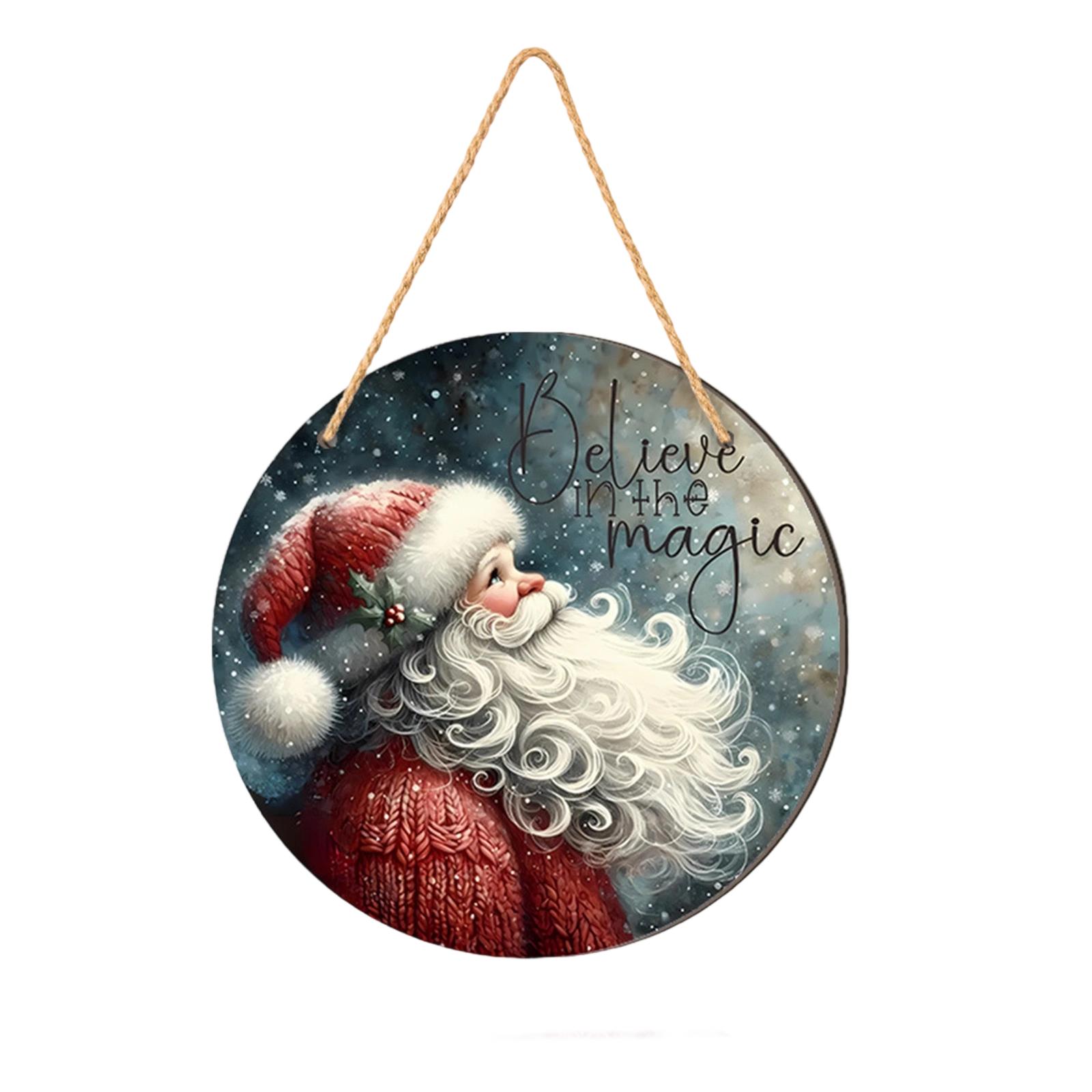 

Рождественский снеговик семья из четырех фото 2D плоская деревянная праздничная вечеринка знак One Size