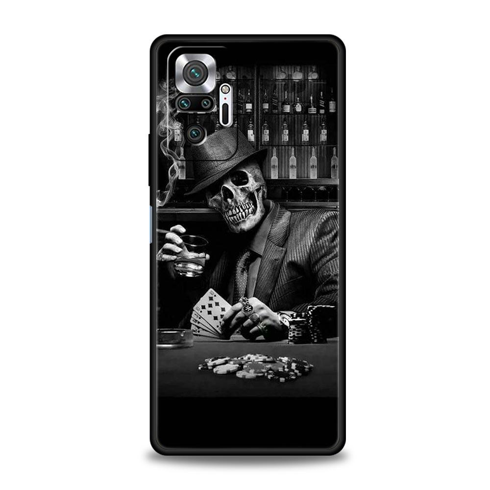 Skull Skeleton Grim Reaper Fashion Phone Case For Xiaomi Redmi Note 13 12 5G 11 10 Pro Plus 4G 9S 9 8 7 9T 13C 10C 9C 9A Cover