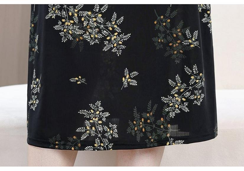Elegant Black Qipao 2026 Summer Dress for Casual Gatherings