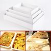 Tangyu Melamine White Rectangular Display Tray