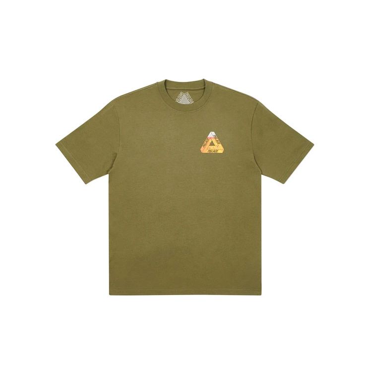 Palace Tri-Lager T-Shirt Olive Unisex Tops Green P19TS224