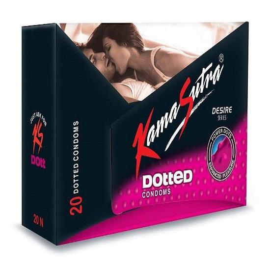 KamaSutra Prikkete Kondomer for Menn - 20 stk