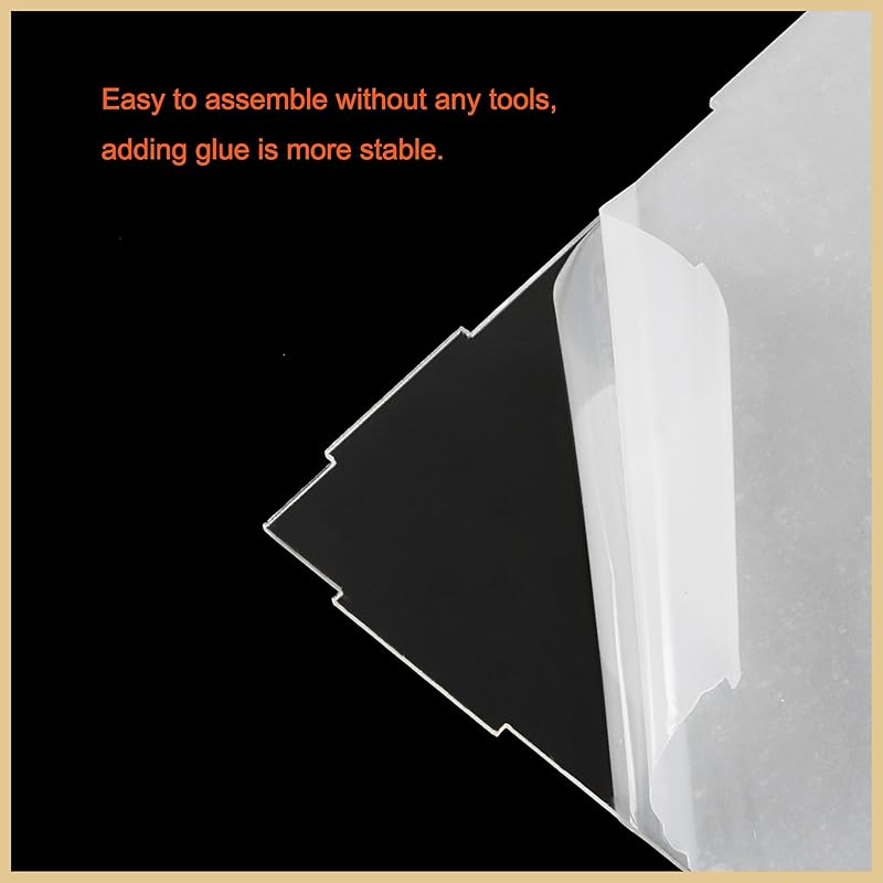 Edinstry Storage Case Acrylic Storage Case Acrylic Box Height 30cm 30x30cm Figure Case Display Case Collection Case Transparent Storage Box Exhibition
