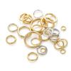 20/50pcs/lot 14K 18K Gold Plated Split Rings Connecting Ring Brass Close Jump Rings Accessories For Jewelry DIY Jewelry Material