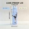 1PC Soccer Player Kicking Ball 750ml Color Plastic Sports Water Bottle Leakproof Flip Straw Lid Suitable for Sports Office Home Use