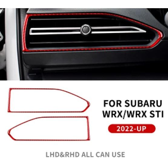 For Subaru WRX 2022 2023 2024 ABS Carbon Style Sticker Side Air Vent Outlet Anti scratch Interior Trim RHD LHD Accsesories