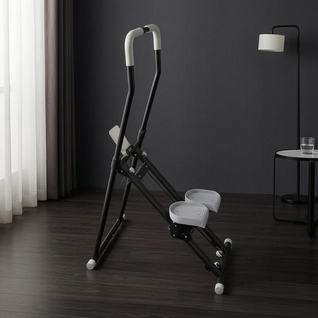 Step Climber with Waist Rotational Board Freestanding Indoor Stair Climbing