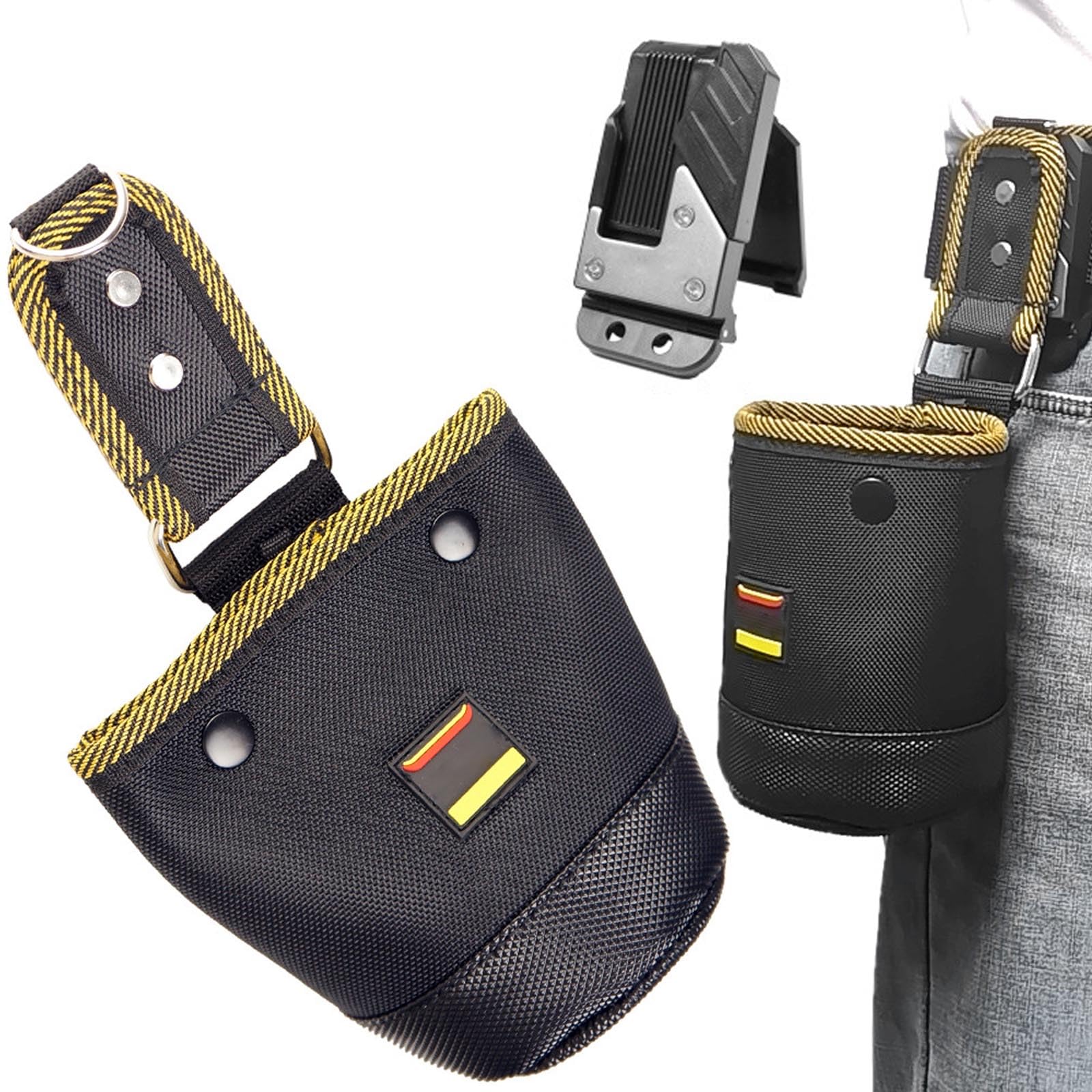 

Refoiner Waist Nail Belt Pouch for Work Tool Nail Pouch with Detachable Tool and Detach Waist Screw Parts Case Waist DIY Large Nylon Drop Prevention