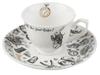 Victoria Albert Alice v říši divů Espresso šálek a bílý podšálek,