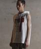 Garter Gallery Red Cross Hood Sleeveless_White
