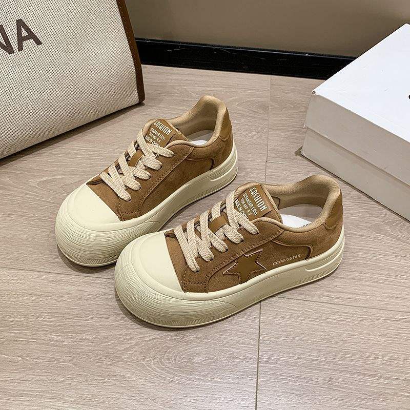 

Женские кеды на платформе, новые модели осень-зима 2025 года, бархатные, теплые, универсальные, повседневные, спортивные, в стиле ins 40