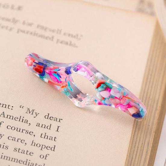Book Page Holder Thumb for Reading, Glitter Stone Piece Press Tool Ring Holder, Opener Bookmark Students Lovers