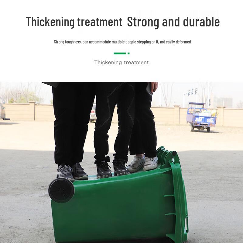 Langxi Outdoor Gewerblicher Mülleimer mit Klappdeckel