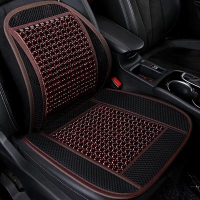 Malý čtvercový mat dřevěné korálky auto polštář s pasem do čtyř sezón dřevěné korálky pasu v létě pasu závisí na