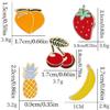 Cartoon Fruit Brooch Cuteness Alloy Pin Eye Catching Clothing Jewelry Unique Fruit Badge for Teens and Youthful Women