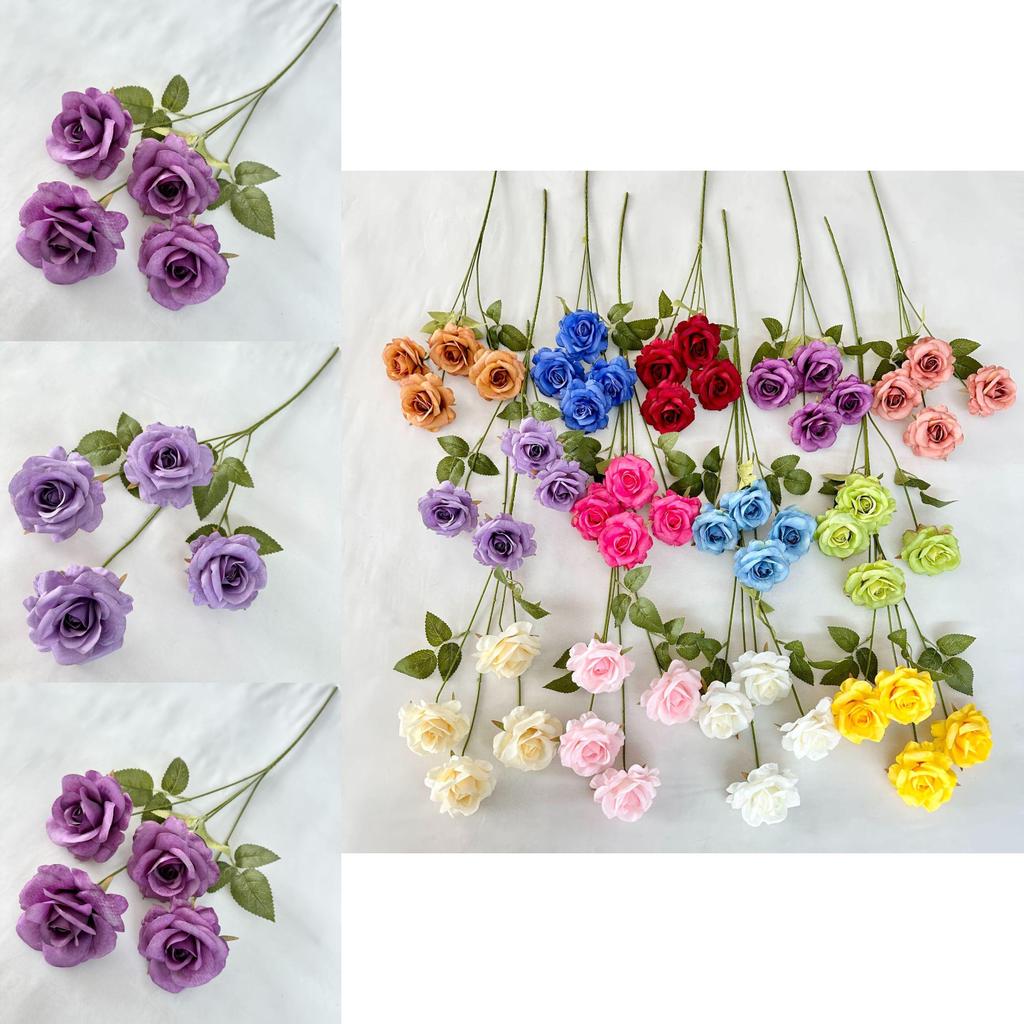 Premium Fake Rose Flowers For Wedding Photography Gift Home Decoration