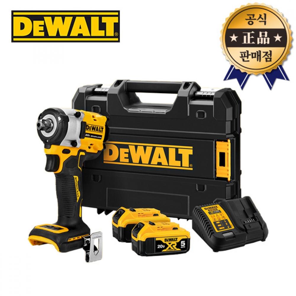 

Аккумуляторный ударный гайковерт DeWalt DCF922P2 18 В 20 В МАКС. 5,0 Ач 2 аккумулятора 1 2 дюйма 12,7 мм бесщеточный