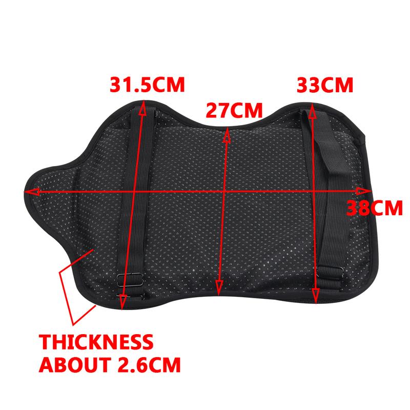 Pressure Relief Anti Slip Universal Comfortable Seat Cover Motorcycle Seat Cushion Gel Honeycomb Motorbike Accessories Gel Guard