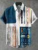 Vintage Summer Ethnic Style Graphic 3D Print Lapel Men Shirt Casual Comfortable Short Sleeve Shirt Street Shirts Man's Clothes