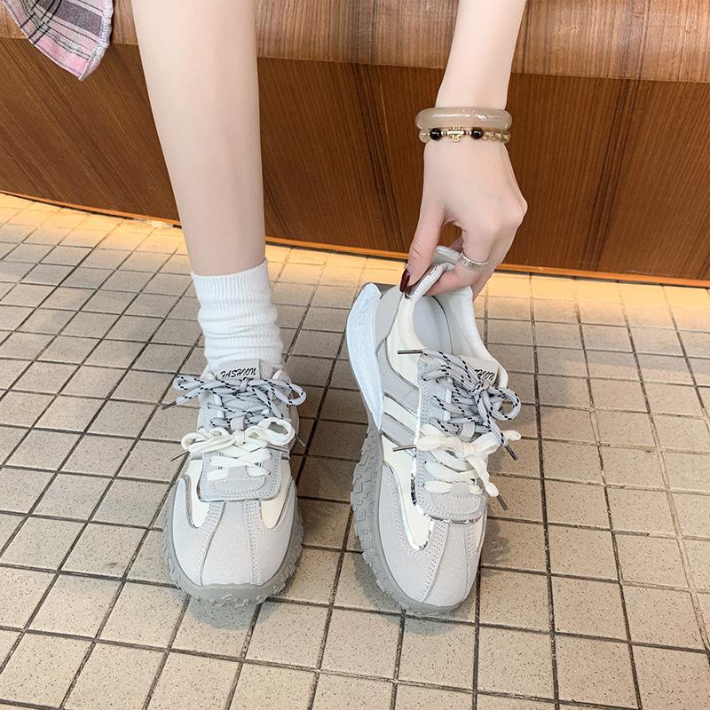 2025 Spring New Breathable Sports Forrest Gump Shoes Lace-up Comfortable and Versatile Fashion Casual German Training Shoes Shallow Mouth Board Sh