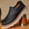 Fashion Luxury Brand Winter Genuine Leather Casual Shoes Men New Fashion Business Oxford Shoes High Quality Designer Work Shoes