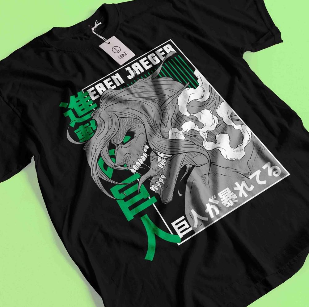 

Футболка Атака Титанов Эрен Микаса Футболка Леви Футболка AOT Эрвин Ханге Армин Футболка 3XL