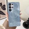 For  Denim Jeans Hard PC Phone Case For Samsung Galaxy S26 S2 S24 S23 Ultra Magnetic Shockproof Frameless Cooling Cover