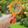 90mm Handheld Kids 3X Magnifying Glass Magnifier with Stand Children Educational Toys