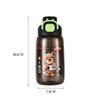 Cute Cartoon Portable Sippy Straw Cup