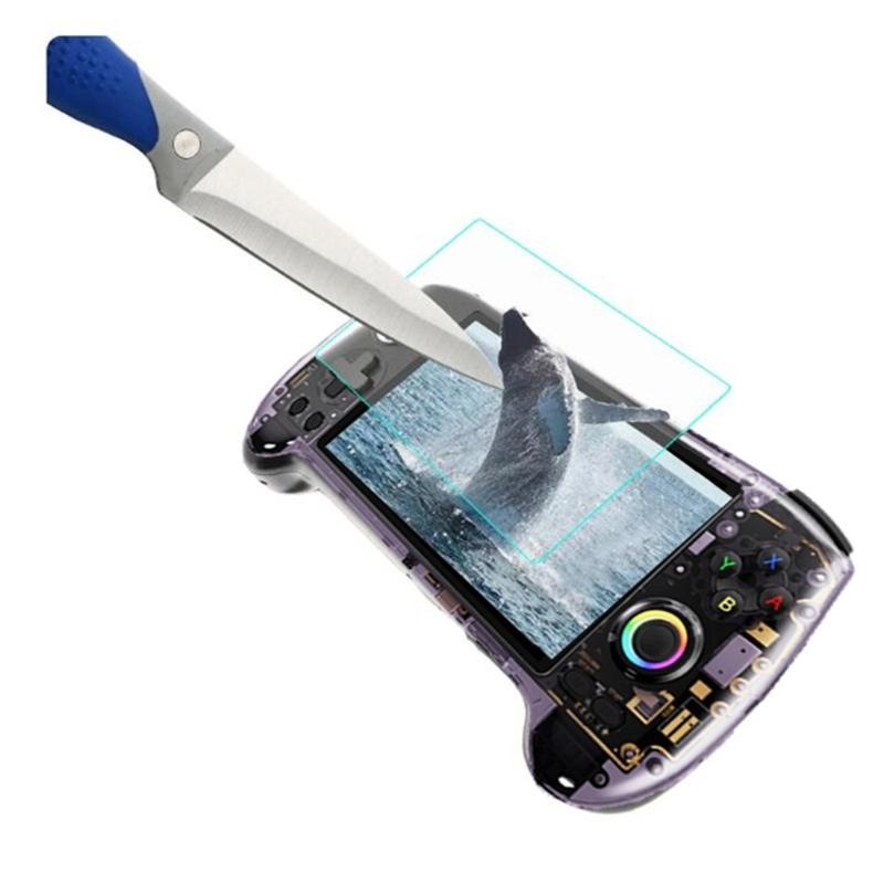 Antifingerprint Tempered Glass Film Screen Cover For RG557 Game Console Display 9H Hardness High Transparence No Bubble