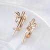 Fashion Glossy Dragonfly English Earrings For Women Simple  Rose Gold Long Drop Earrings Bride Wedding Daily Jewelry