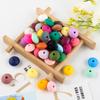 100Pcs 12mm Silicone Lentil Beads Round Spacer Beads Silicone Abacus Bead DIY Bracelet Necklace Handmade Jewelry Accessories