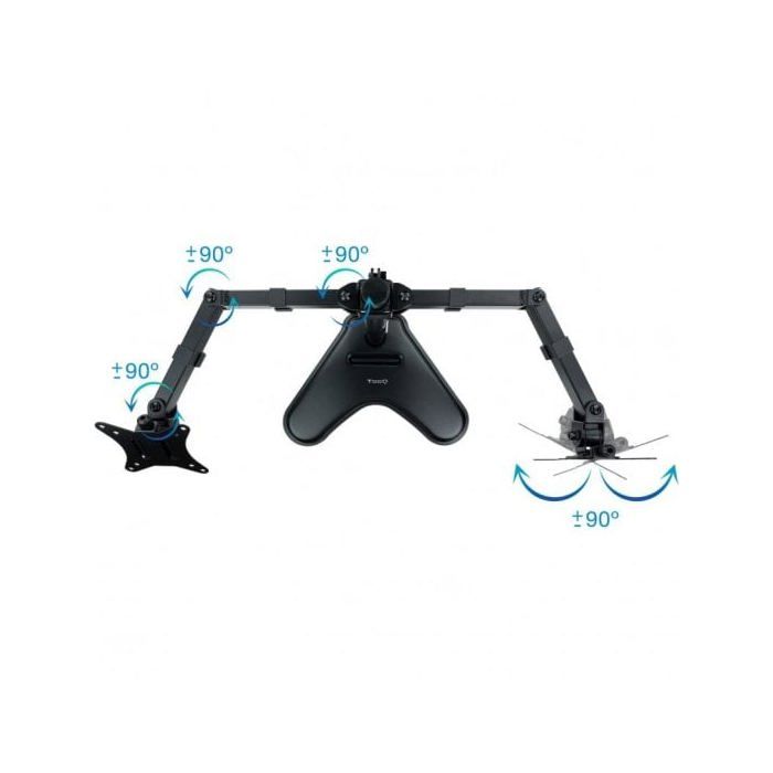 TV-stativ - TooQ - DB1702TN-B - 32/17 tommer - Svart - Tiltbart