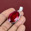 Faceted Mozambique Garnet Pendant Gemstone Pendant Elegant Jewelry 925 Sterling Silver Pendant Handmade Pendant Gifts for Her Women Jewelry