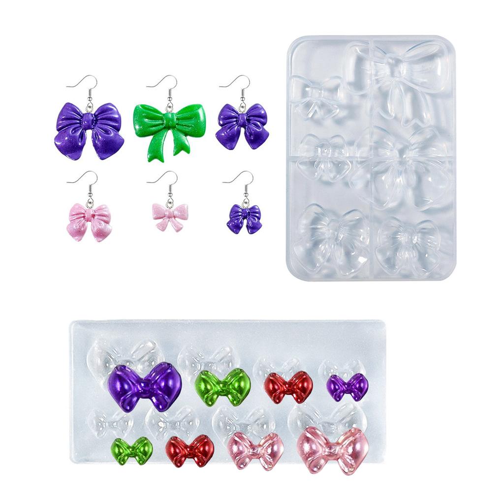 Silicone Mold for Butterfly Hair Clip Projects Epoxy Resin Hair Accessories Casting Mould Creative Workshop Supplies