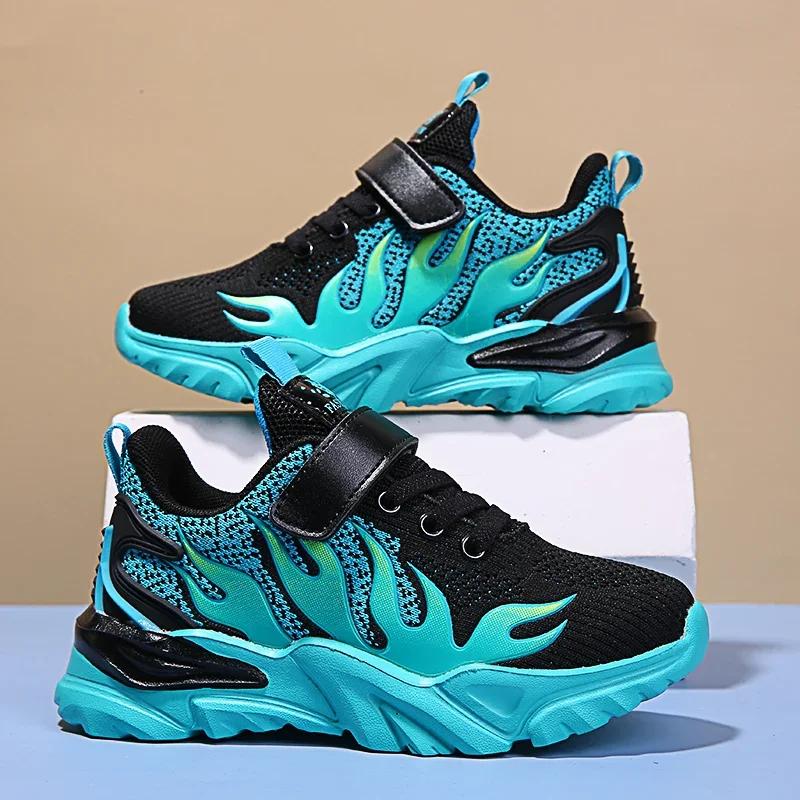 2024 New Boy Tennis Shoes Affordable Children's Sports Shoes Outdoor Sports Comfortable Casual Running Shoes Durable and Durable