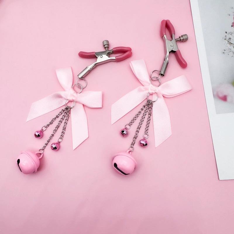 Bell Chain Nipple Clamps for Erotic Play and Sensual Flirting