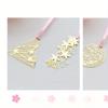 Cherry Blossom Series Chinese Style Hollow Bookmark Creative Small and Mini Brass Bookmark Page Clip