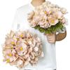 6 Heads Artificial Daisy Flowers Multicolor Silk Petals Simulation Galsang Flower Photo Props Faux Chrysanthemum
