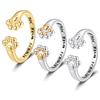 Adjustable Cat Paw Open Ring for Men and Women