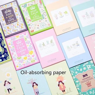 5PCS Linen Oil Absorbing Paper, Men and Women Face, Facial Oil, Blue Film, Oil Absorbing Facial Tiss