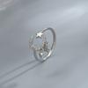 Elegant Unique Exquisite Charming Stylish Ventfille Genuine Copper Moon Tassel Opening Female Fashion Ins Ring Design