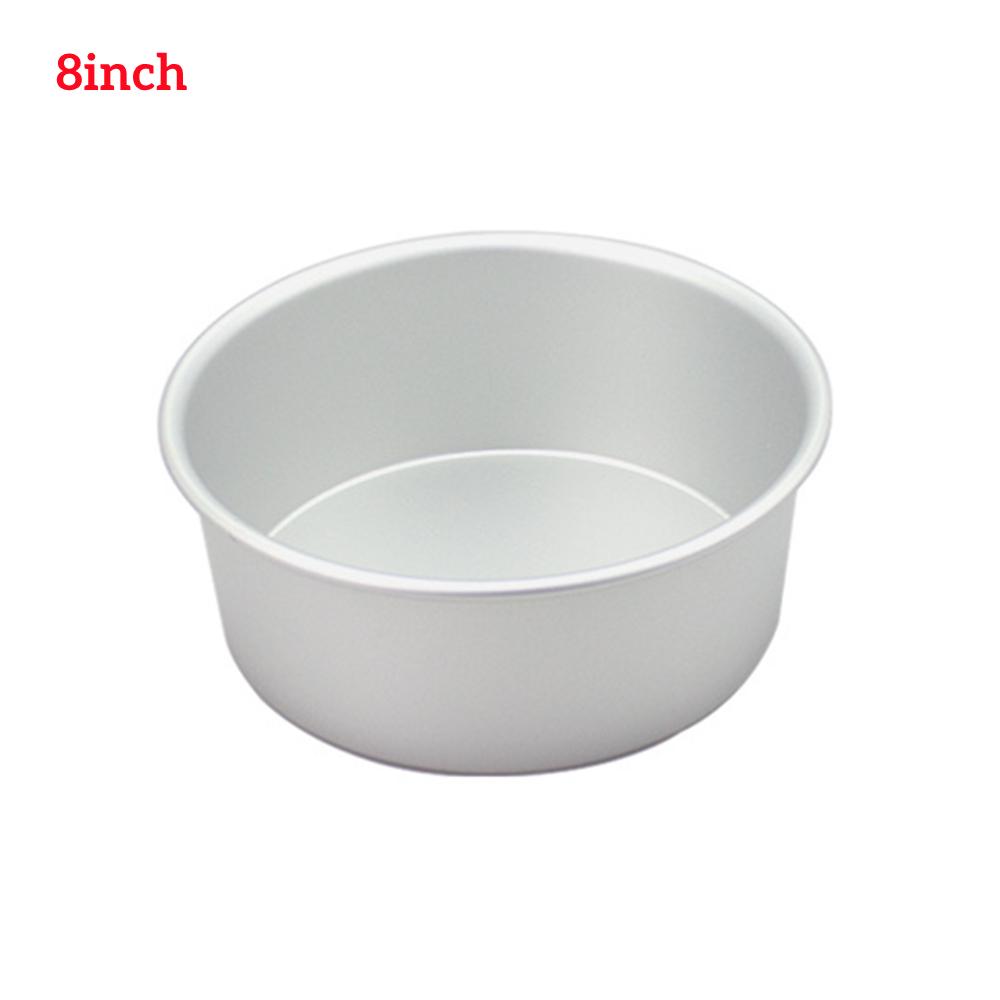 4/6/8/10/12inch Fixed Base Round Cake Pan Aluminum DIY Cakes Pastry Mould Cheesecake Mould Nonstick Cake Tin Kitchen Tools