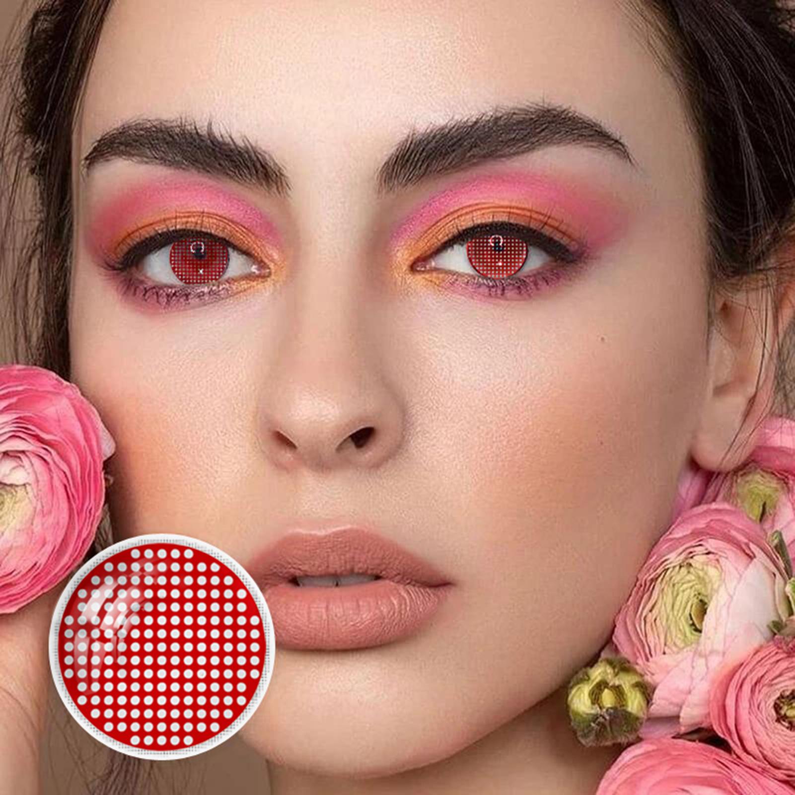 

Цветные линзы для вечеринок, сумасшедший цвет, увеличивают, украшают естественный вид, красочный макияж глаз RY97RD