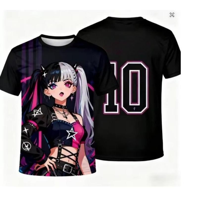 3D Print Cartoon Anime T Shirt Kids Fan Edition Football Soccer Training Jersey Sportswear Top