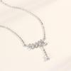 Diamond-Encrusted Olive Branch Necklace Female Korean Version  Willow Leaf Fringed Collarbone Chain Niche Fashion Jewelry Quality